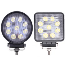 LED써치라이트 IP67 27W, 60도 원형, 녹색, IP68