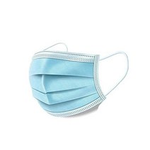 50PCS 개인 건강을 위한 일회용 3겹 안전 페이스 마스크, Blue, 50 Count (Pack of 1)