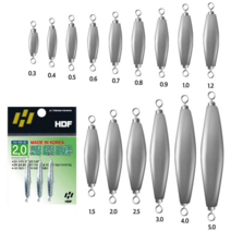 [패밀리낚시] 해동조구사 HA-419 코팅 회전 도래추 봉돌 고리추, 2.5호