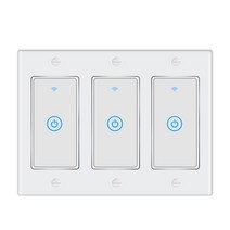 IOT 홈 오토메이션 스마트 라이프 투야 원격 제어 터치 패널 와이파이 조명 벽 스마트 스위치 미국 1 2 3, 01 220V_01 3XL_01 미국 표준, 01 WHITE