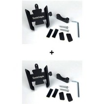 자전거 트레일러 수레 바이크 웨건 전화 홀더 cnc 오토바이 핸들 바 지원 알루미늄, 새로운 블랙 x2, 1개