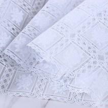 일본 수입레이스 식탁보 매트 가구덮개 커버 (L-531), 폭50cm×길이120cm(1개)