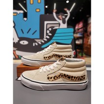 (VANS) 보드화 남여공용 하이탑 애니멀 사이드 스트라이프 스케이트8 미드 (베이지) (VN0A5KXEZV2)(1331606)