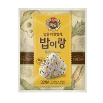 CJ더마켓 도시락 소풍 아이간식 나들이음식 탑티어 밥이랑치즈 야채후레이크 주먹밥 삼각김밥 27G, 25개