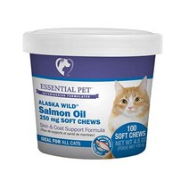 Essential 반려견 Products Alaska Wild 연어 오일 Soft Chews Natural 오메가-3 Fatty Acids 고양이