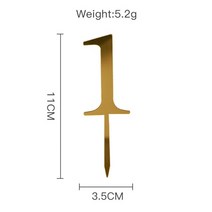 슬로우토퍼 매트리스 메모리폼 10pcs 골드 번호 0-9 아크릴 거울 케이크 어린이
