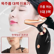 1/1+1 얼굴 목 마사지기 초음파 리프트업 미용기 피부 리프팅 퍼밍 마사지 미용 기기터필링 피부 미용기기 딥클렌징 이온 마사지기, 미경의*1개, 1개