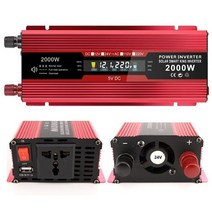 휴대용 보조배터리 변환기 태양광 인버터. 수정된 사인파 DC에서 AC 500W., 06 2000W Universal 24V
