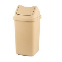 바이굿즈 정사각 종량제 휴지통 30L, 베이지, 3개