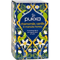 Pukka Herbal Teas Tea Organic Chamomile Vanilla and Manuka Honey 20 Count, 1