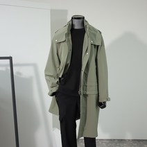 리버클래시 오버핏 점퍼 디테쳐블 후드 점퍼 코트 라이트카키 LJS20107LK