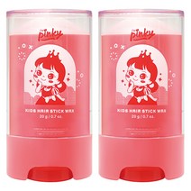 핑크공주 핑키 키즈 잔머리 고정 스틱왁스 유아 묶음머리 헤어픽서 1+1, 핑키 키즈 잔머리 스틱왁스 1+1