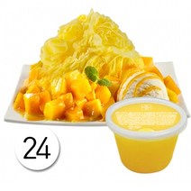 흥국 업소용스노우빙 망고얼음샤베트300g 24개, 300g