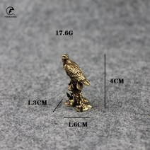 황동 솔리드 구리 오픈 윙 미니 독수리 새 아트 모델 홈 거실 사무실 티 하우스 요가 룸 장식 동상 조각 선물, 독수리-17.6g