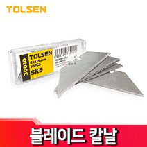 툴쎈블레이드칼날 30010 10PCS 도배칼 다용도칼 리필칼날 장판칼 컷터칼 벽지, 툴쎈 블레이드칼날 30010