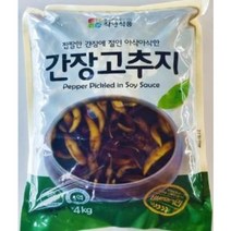 운영푸드 아삭한 착한 간장고추 1박스(4kg 4개)