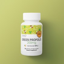 뉴질랜드 이노헬스앤케어 그린 프로폴리스 200 플라보노이드 브라질 프로폴리스 60캡슐