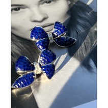 인비저블 컬러 큐빅 나비 귀걸이 Invisible Color Cubic Butterfly Earring Silver 925