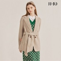 JJ지고트 JJ.ro 울 블렌드 더블 버튼 하프 코트 GLAM0CT90