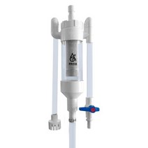 어항 수조 외부 오물 여과기 집진기 프리 필터 집똥기 똥집기 배설물 처리기, 흰색 투명 어항 높이 50cm이하