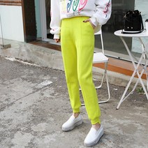 갠소 밴딩 절개 언발 조거 팬츠