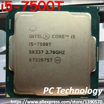 오리지널 인텔 코어 i5-7500T i5 2.7GHz 쿼드 스레드 CPU 프로세서 6M 35W LGA 1151, 한개옵션0