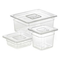 밧드 반찬통 냉장고 보관 용기 샐러드통 1/2 깊이 6in, 깊이6in노치뚜껑