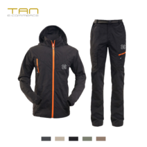 남여 빅사이즈 방수방풍 낚시복 세트 루즈핏 등산 상하복 통기성 트레킹복 투피스 5색, L, 카키