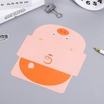 귀여운 종이 편지 봉투 만화 동물 팬더 수첩 일기 아이 학생 학교 생일 파티 초대장 카드 문구 선물, [02] 5PC Small Pigs