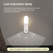 led 스포트라이트 침실 야간 조명 립 모션 센서 무선 언더 캐비닛 USB LED 램프 집 주방 옷장, 한개옵션0