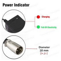 36v충전기 어댑터 전동 퀵보드충전기 42V 5A Electric Bike Charger For 10S 36V Scooter Input 100-240 VAC Lithium Li-, EU, 06 3-Pin XLR