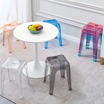 더준 플라스틱 투명의자 카페 고스트체어, L(그린)