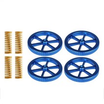 3D 프린터 Ender 3/Ender 5/5 Plus/Pro CR-10 CR10S/10S Pro용 알루미늄 핸드 트위스트 레벨링 너트 및 핫, 한개옵션0
