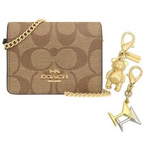 코치 COACH 백 (숄더) FC7355 C7355 카키 x 갈색 PVC 지갑 (박스 포함) 우먼 아울렛
