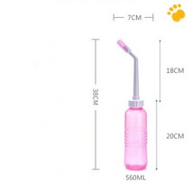 휴대용 수동 비데기 화장실 용변 후 청결, 멀티리시버 핑크 560ml