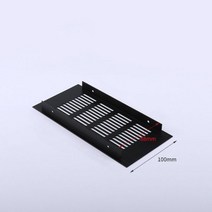 50/80mm 와이드 벤트 천공 시트 알루미늄 합금 에어 웹 플레이트 환기 그릴, Width 100MM, length 600MM