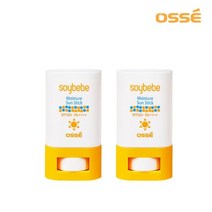 오쎄 소이베베 유아 선스틱(15g) 자외선차단제 2개, 오쎄 소이베베 유아 선스틱(15g) 자외선차단제, 2개
