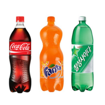 칠성사이다2+코카콜라2+환타오렌지2 1.5L 총6개, 1개