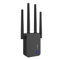 CF-WR754AC 1200Mbps 무선 와이파이 범위 확장기 증폭기 리피터 부스터 11ac 라우터, 01 Black_02  plug