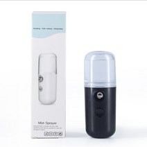 얼굴스팀기 미스트기 홈케어 피부관리기 mini spray water replenish vaporizer usb face sprayer 휴대용 페이셜 스티머 가습기 미스트 분무기, 검은 색, 협력사
