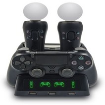 PS4 게임패드 충전기 (무브봉 듀얼쇼크4 동시4대충전)
