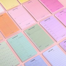 플랜 메모 패드 학생 사무실 업무 일정 관리 메모지, 타입:03.라인노트, 단품