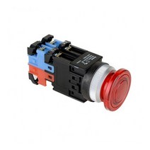 건흥전기 1A1B 조광 푸쉬락 버섯형 방우형 LED램프 비상 스위치 220V AC 25mm KBL25WEA-L2A11, 블루 [KBL25WEA-L2AB11]