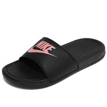 나이키 베네시 JDI 슬라이드 슬리퍼 블랙핑크 스포츠 신발 343881-007