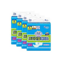 아텐토 성인용기저귀 프리미엄 매직테이프 L 13매x4팩, 4개