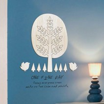 [우드스티커] 어느멋진날 (반제품), 반제품(우드)+블랙(시트)