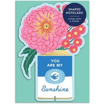 Ever Upward Love and Friendship Shaped Notecard W/Stand:, Galison