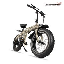 관부가세무료 750W 2023 최신형 ZSTONE E-20인치 전기팻바이크 전기자전거, USA카모