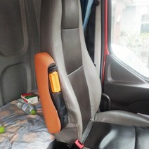 Kangina 트럭 포터 2 화물차 각도조절 팔걸이 5color 차량용품 봉고 3 개조 편한 컬러 거치대, 오른쪽표준형+커버, 브라운커버