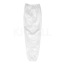 KJ 방진복 하의(주머니 세 개) 제전복 무진복 제전방진복 클린복 크린룸 반도체 정전기방지 작업복 바지, 1개, 화이트-L(95)